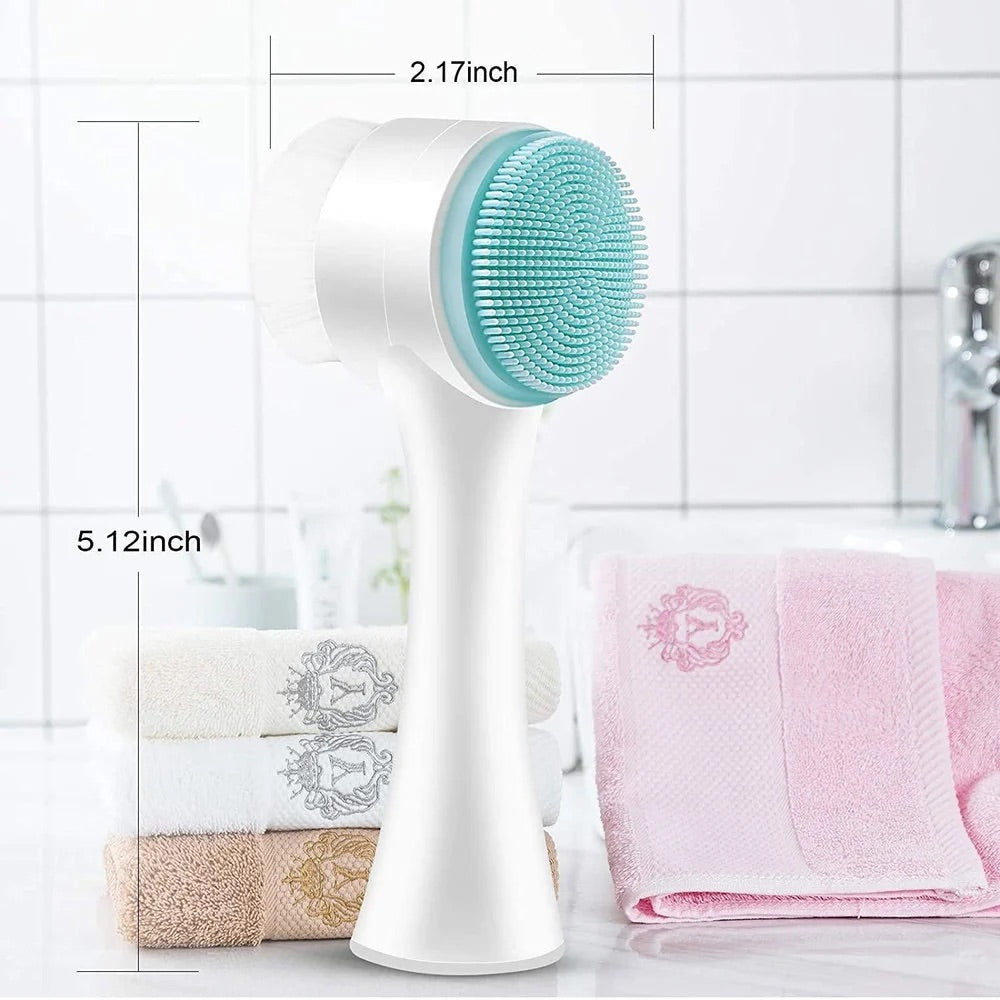 Sway Premium Silicone Round 2 In 1 Face Scrubber Brush
