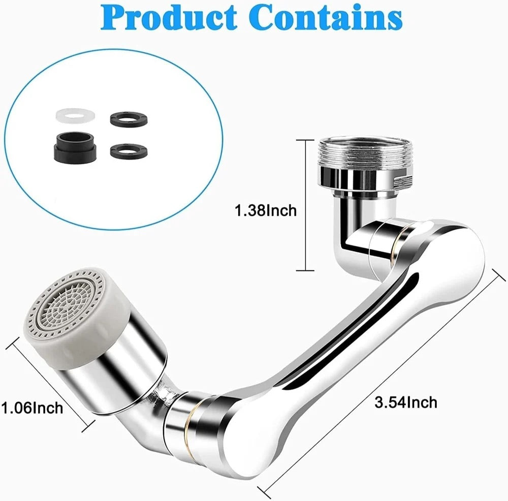 Sway® universal Faucet 1080 Degree Extender For Sink, Kitchen, Flexible, Rotating