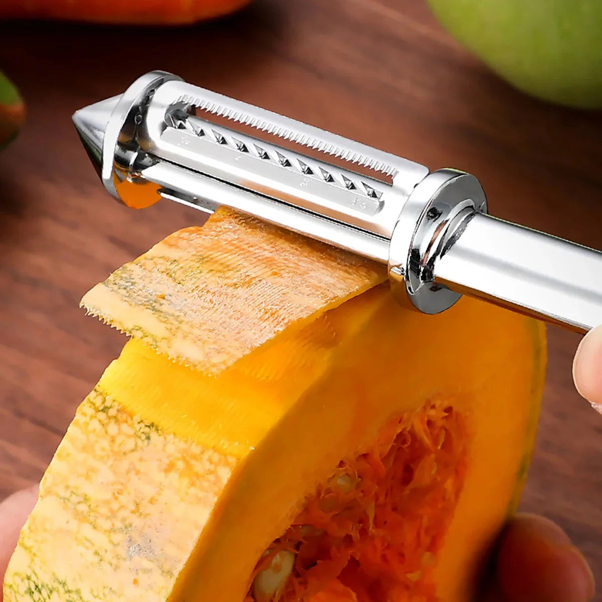3 in 1 Stainless steel Multifunctional Veggie Peeler (Buy 1 Get 1 Free - Pack of 2)