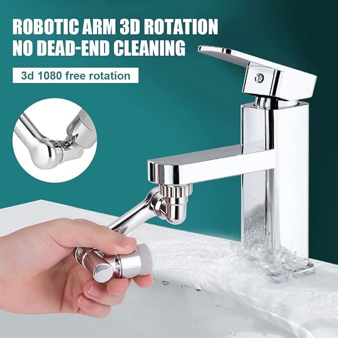 Sway® universal Faucet 1080 Degree Extender For Sink, Kitchen, Flexible, Rotating
