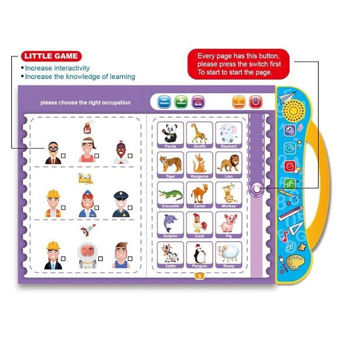 Sway® Interactive Intelligence Book – Talking Educational Learning Toy for Kids (Multi-Sensory)