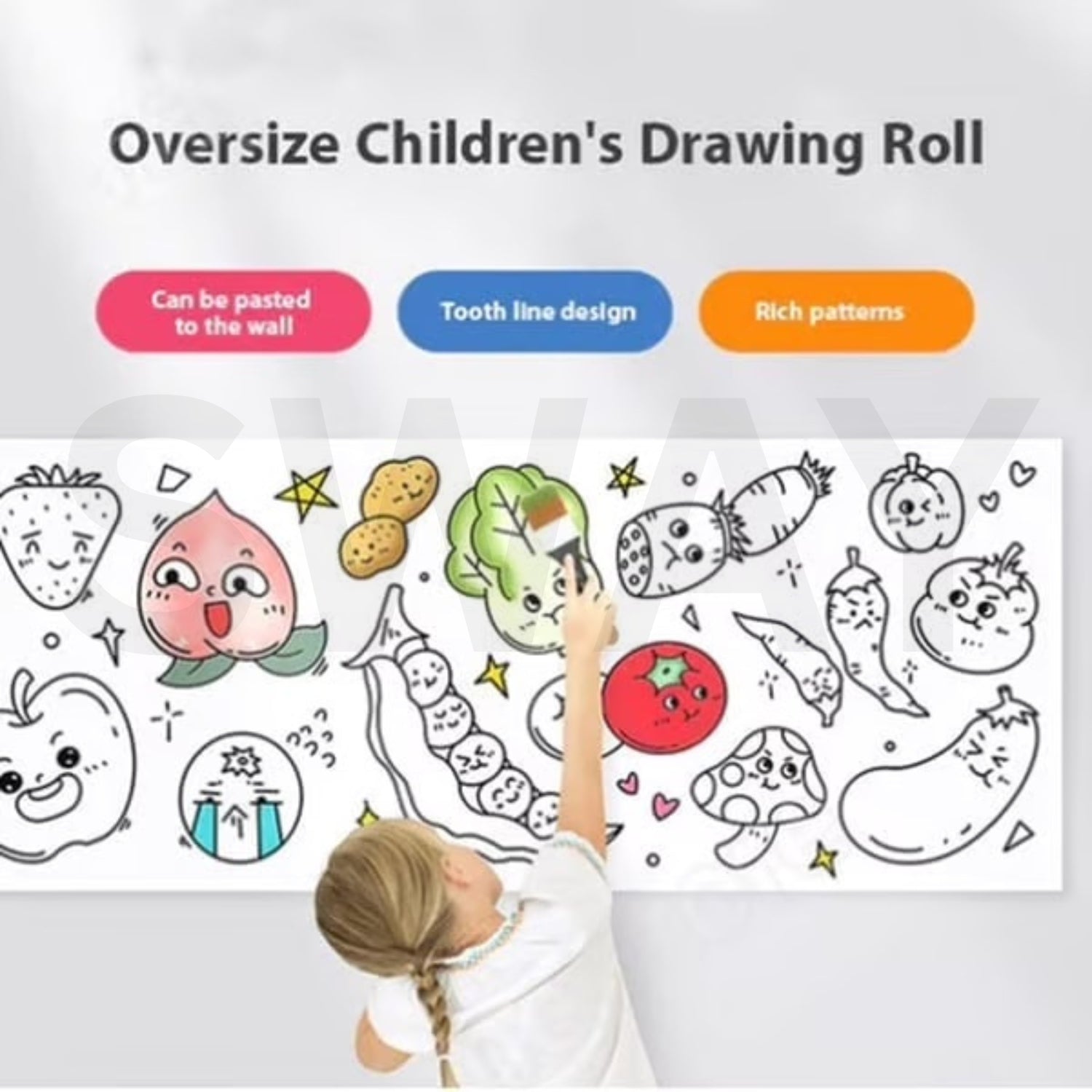 Sway® Children's Drawing Roll