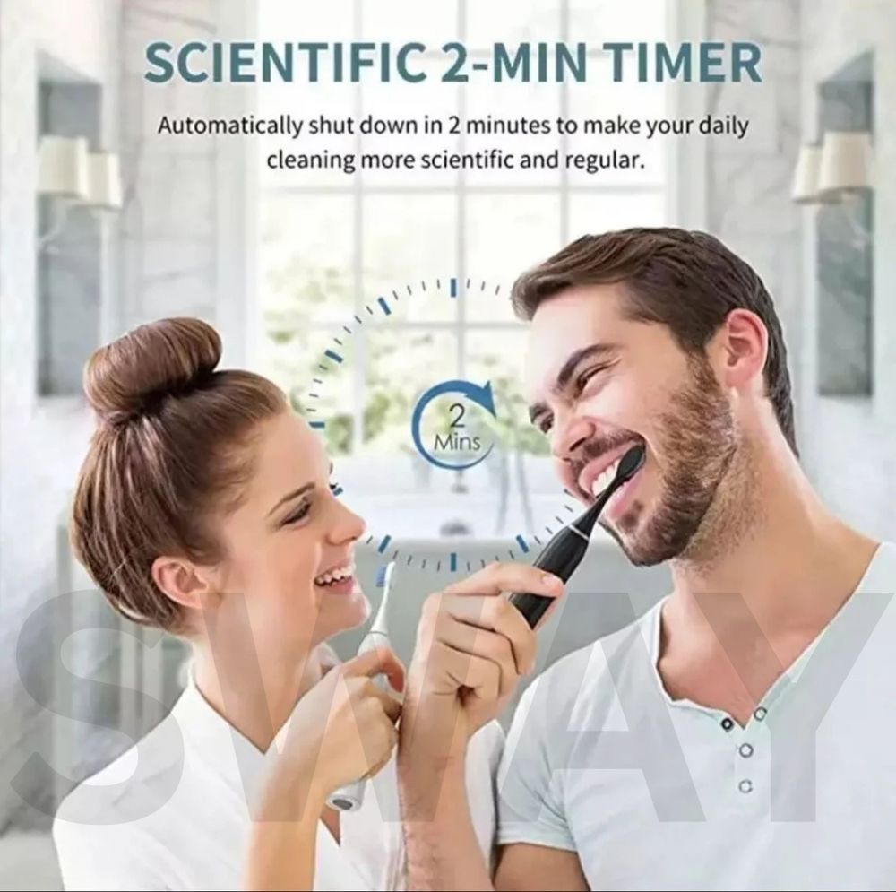 Sway™ X3 Electric Toothbrush – 6 Cleaning Modes + Extra Brush Heads
