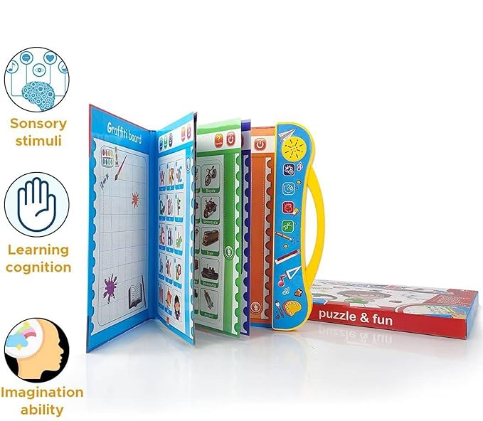 Sway® Interactive Intelligence Book – Talking Educational Learning Toy for Kids (Multi-Sensory)