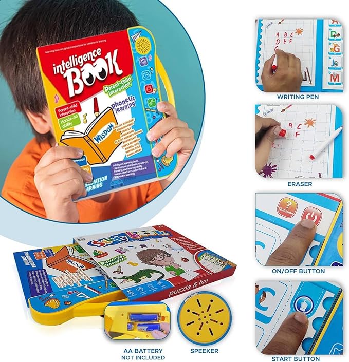 Sway® Interactive Intelligence Book – Talking Educational Learning Toy for Kids (Multi-Sensory)