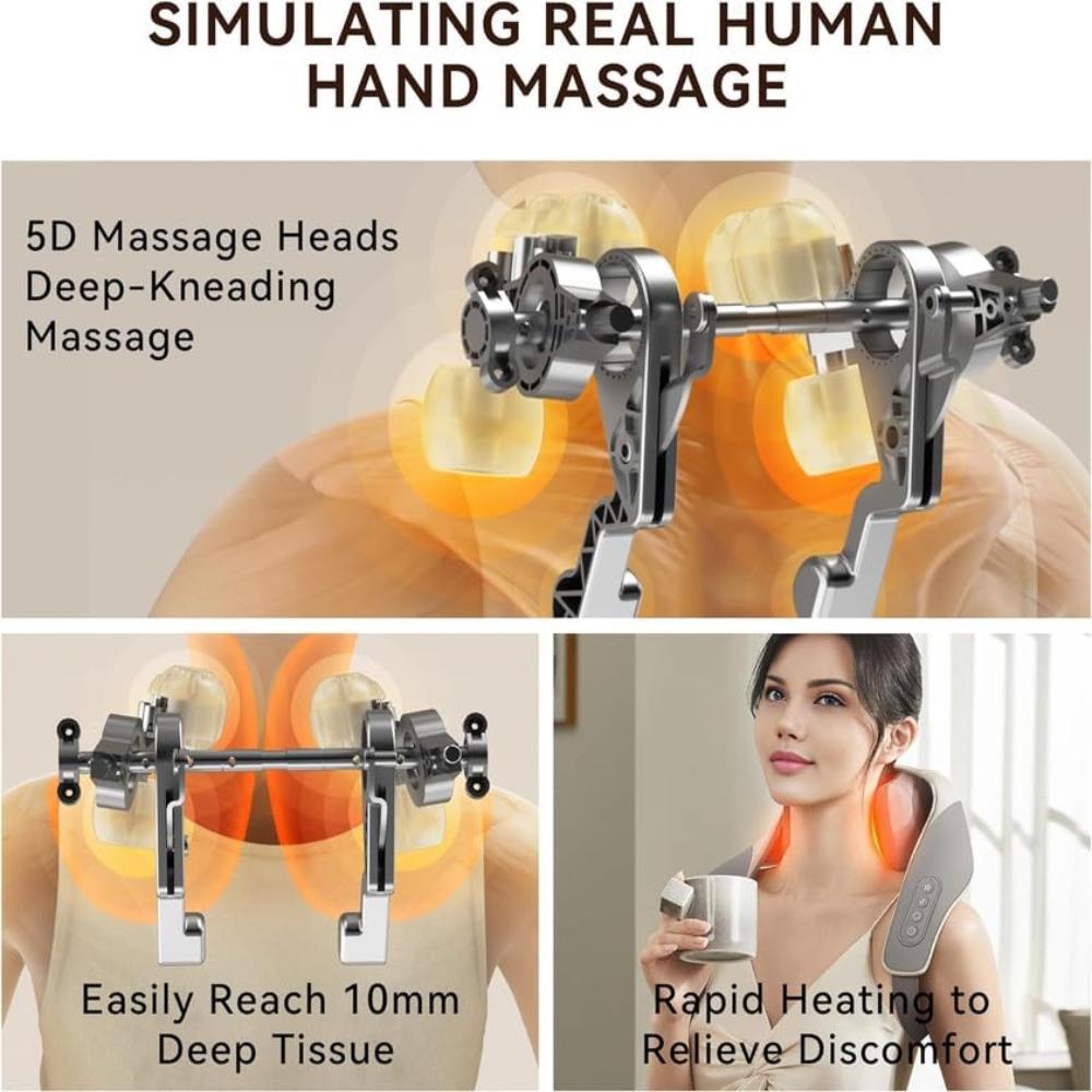 Sway™ Heated Neck Massager – Deep Tissue Relief with Heat & Vibration