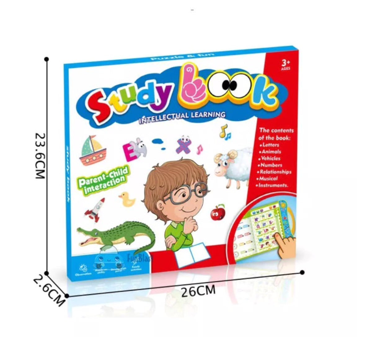Sway® Interactive Intelligence Book – Talking Educational Learning Toy for Kids (Multi-Sensory)