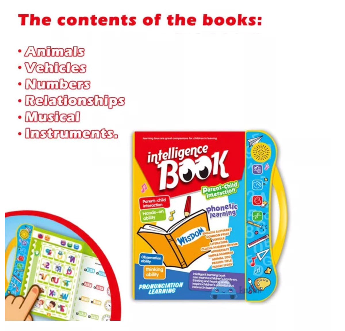 Sway® Interactive Intelligence Book – Talking Educational Learning Toy for Kids (Multi-Sensory)