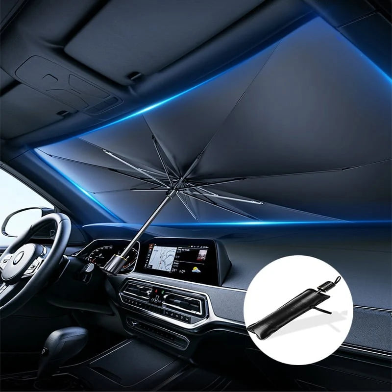 Sway™ Car Windshield Sun Shade Umbrella – Foldable UV Protection & Heat Insulation Cover(One Size Fits All Vehicles)