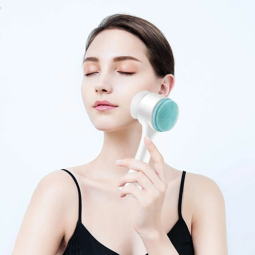 Sway Premium Silicone Round 2 In 1 Face Scrubber Brush