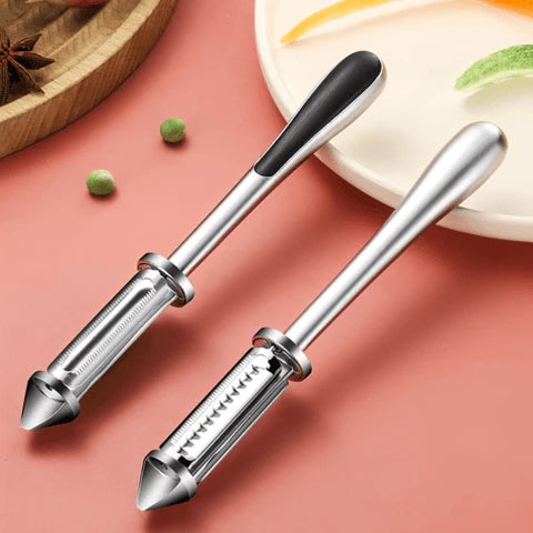 3 in 1 Stainless steel Multifunctional Veggie Peeler (Buy 1 Get 1 Free - Pack of 2)