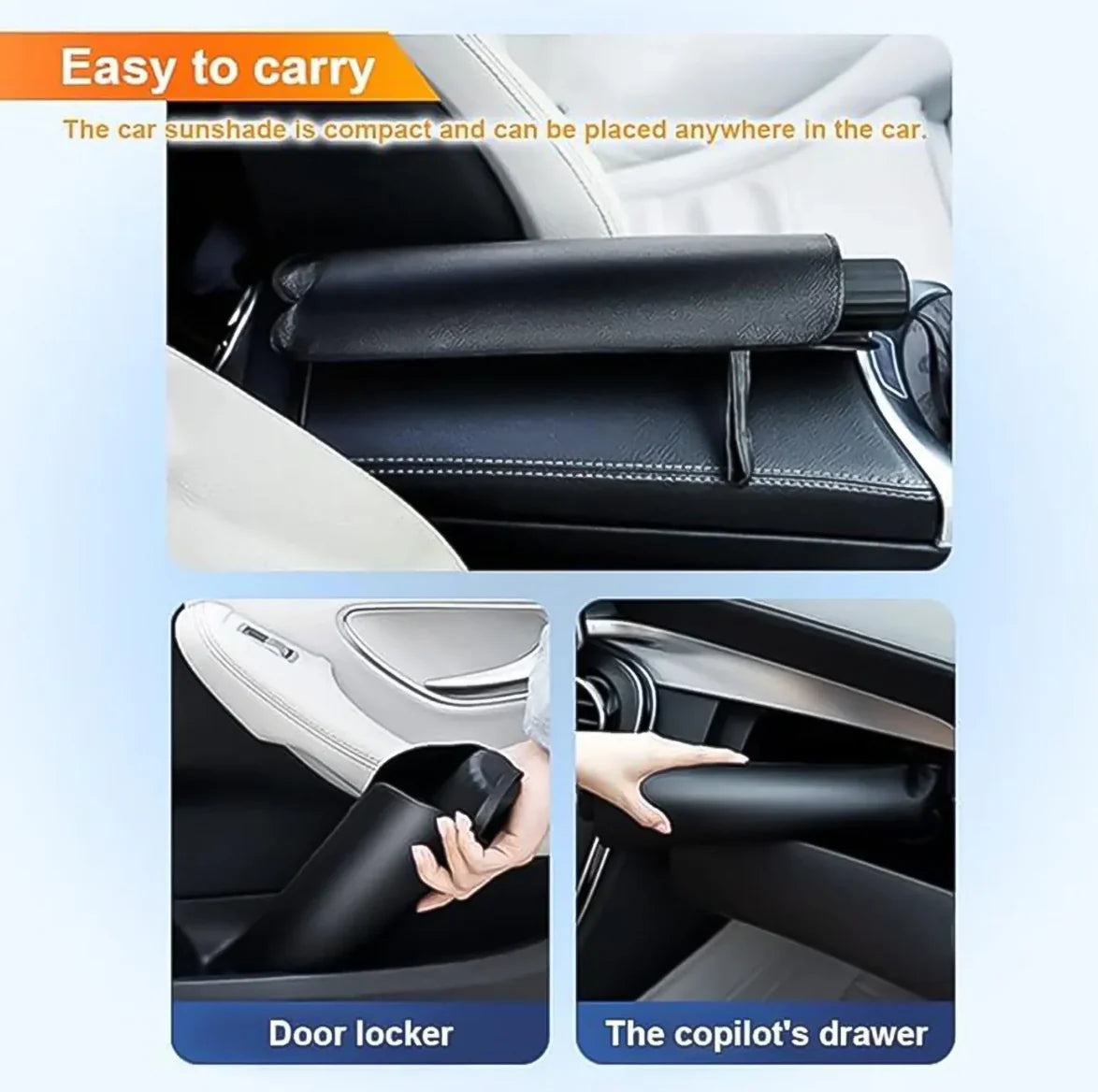 Sway™ Car Windshield Sun Shade Umbrella – Foldable UV Protection & Heat Insulation Cover(One Size Fits All Vehicles)