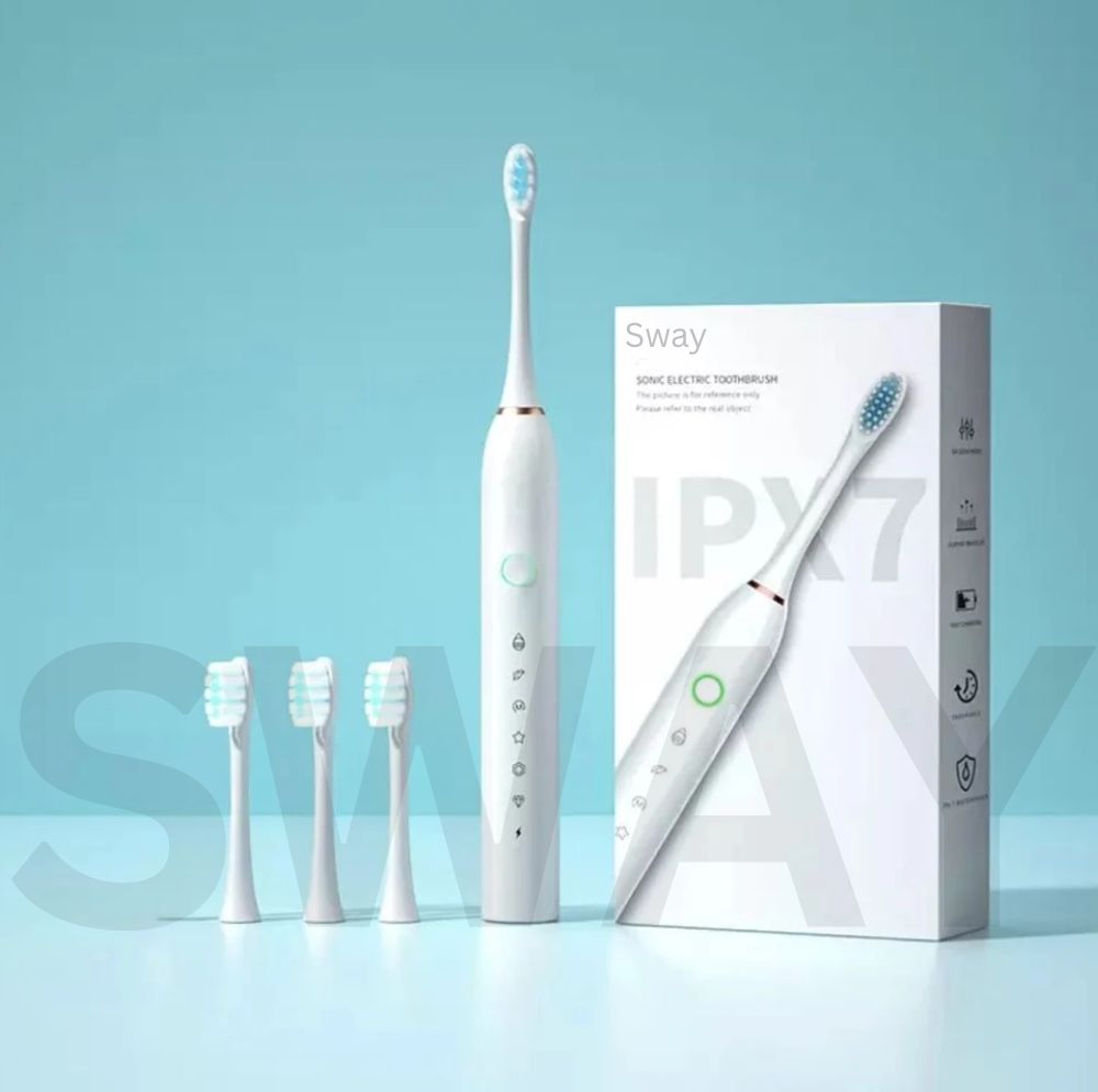 Sway™ X3 Electric Toothbrush – 6 Cleaning Modes + Extra Brush Heads