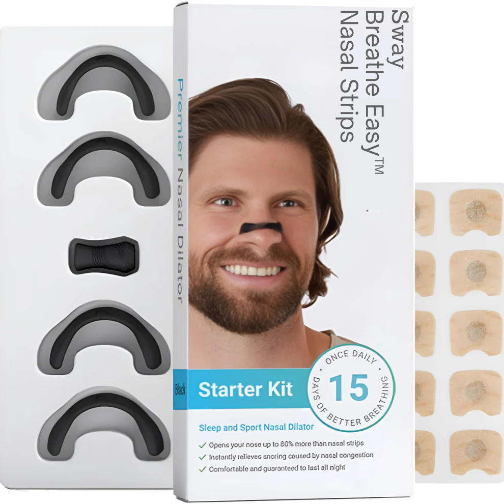 Sway Breathe Easy™ Nasal Strips | Snore Relief & Better Sleep