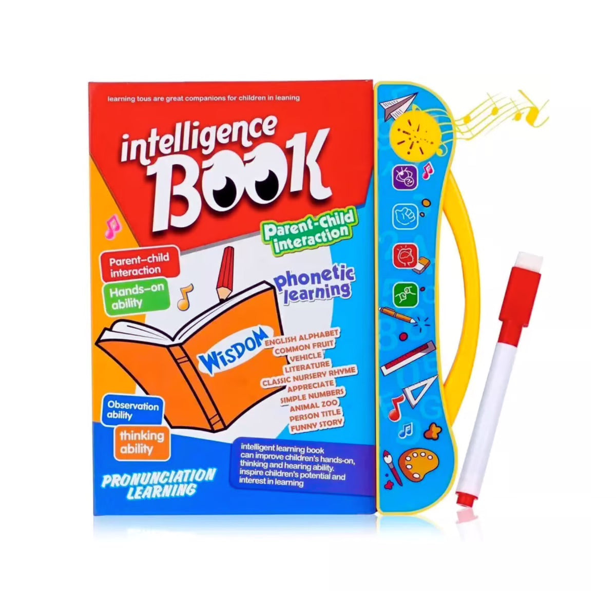 Sway® Interactive Intelligence Book – Talking Educational Learning Toy for Kids (Multi-Sensory)