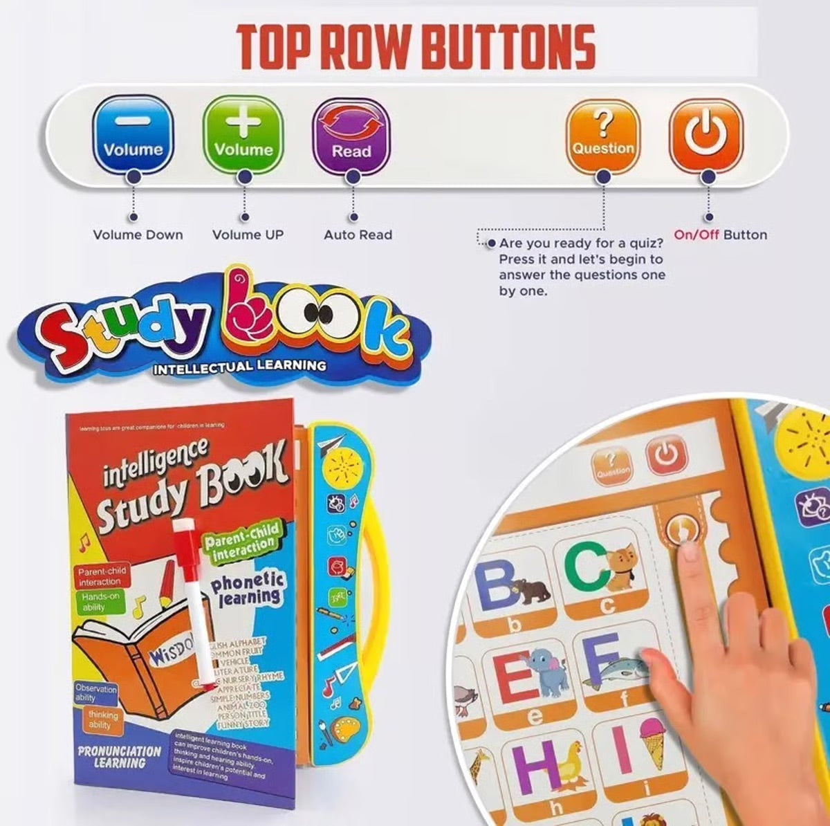 Sway® Interactive Intelligence Book – Talking Educational Learning Toy for Kids (Multi-Sensory)